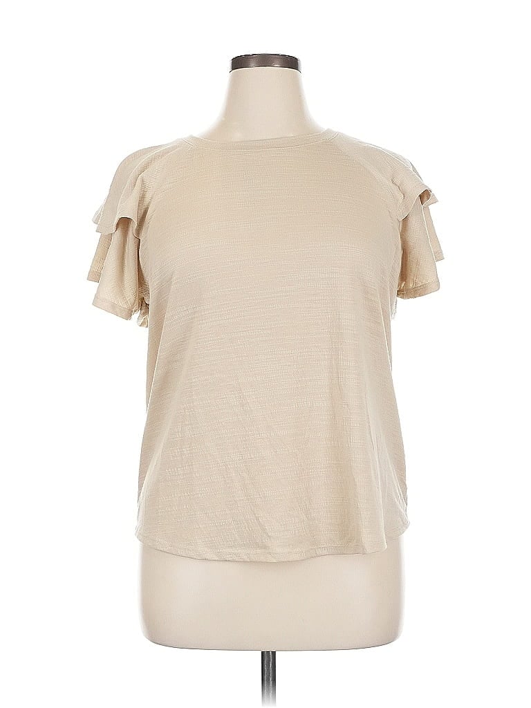 Pre-owned Wonderly Short Sleeve T-shirt In Brown