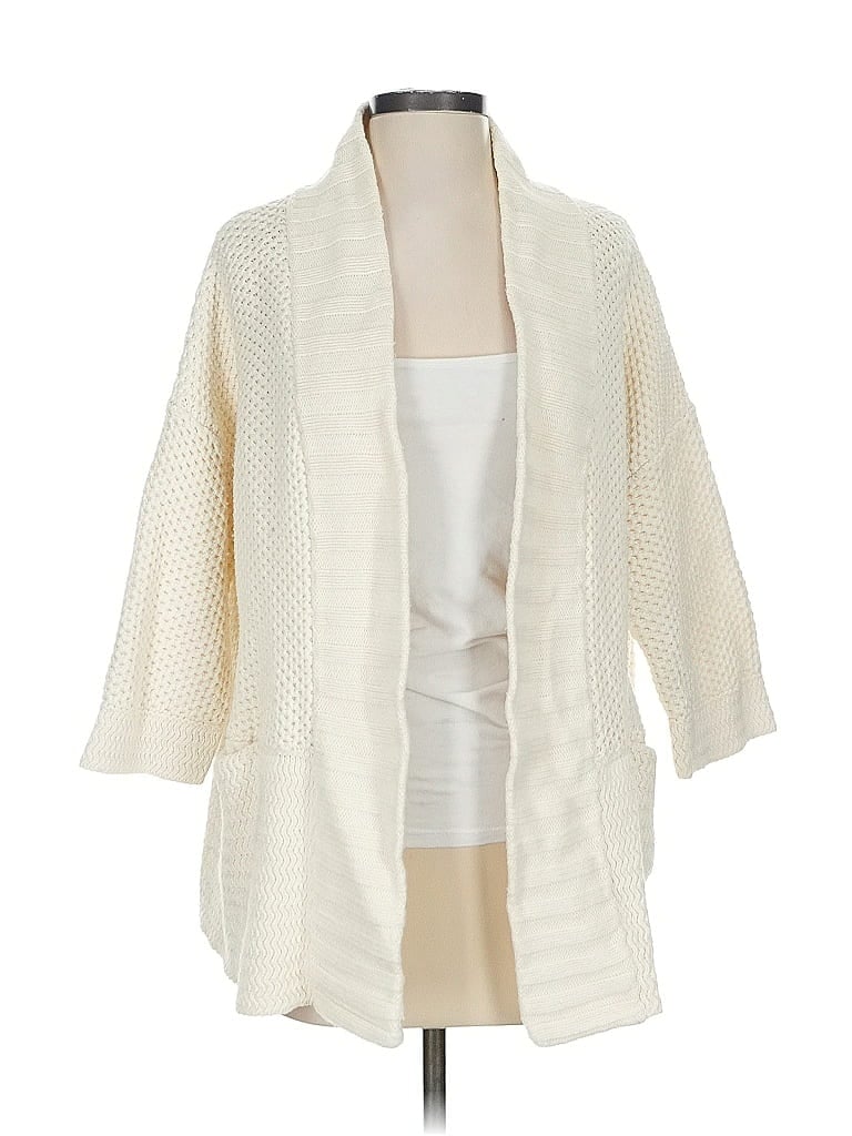 Pre-owned Madewell Cardigan Sweater In White