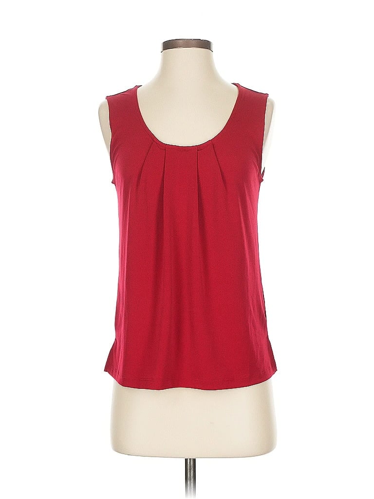 Pre-owned Banana Republic Factory Store Sleeveless Blouse In Red