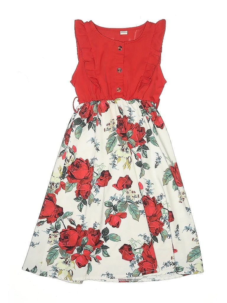 SHEIN Pre-owned Kids' Dress In Red