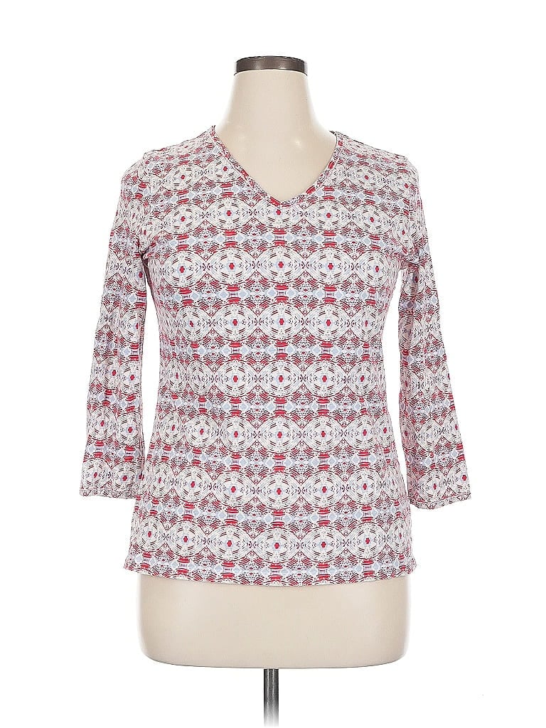 Pre-owned Pendleton 3/4 Sleeve T-shirt In Red