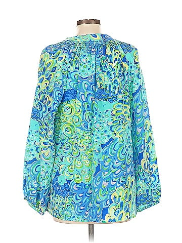 Lilly Pulitzer Long Sleeve Silk Top (view 2)