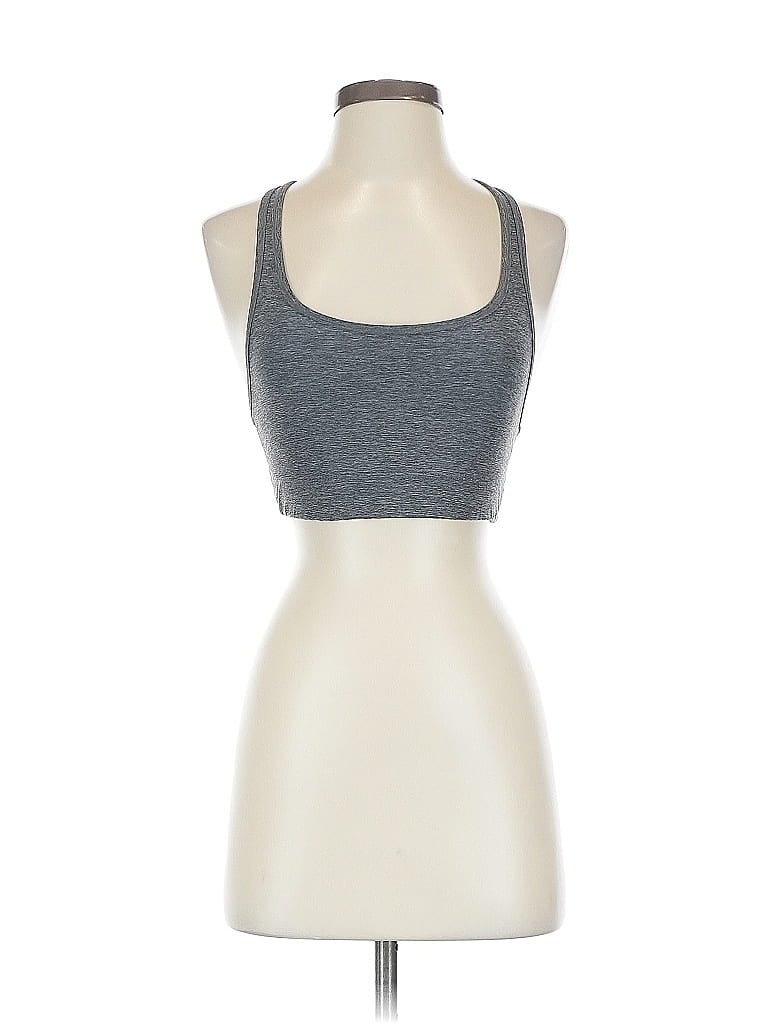 Pre-owned Unbranded Tank Top Gray Halter Neckline Tops