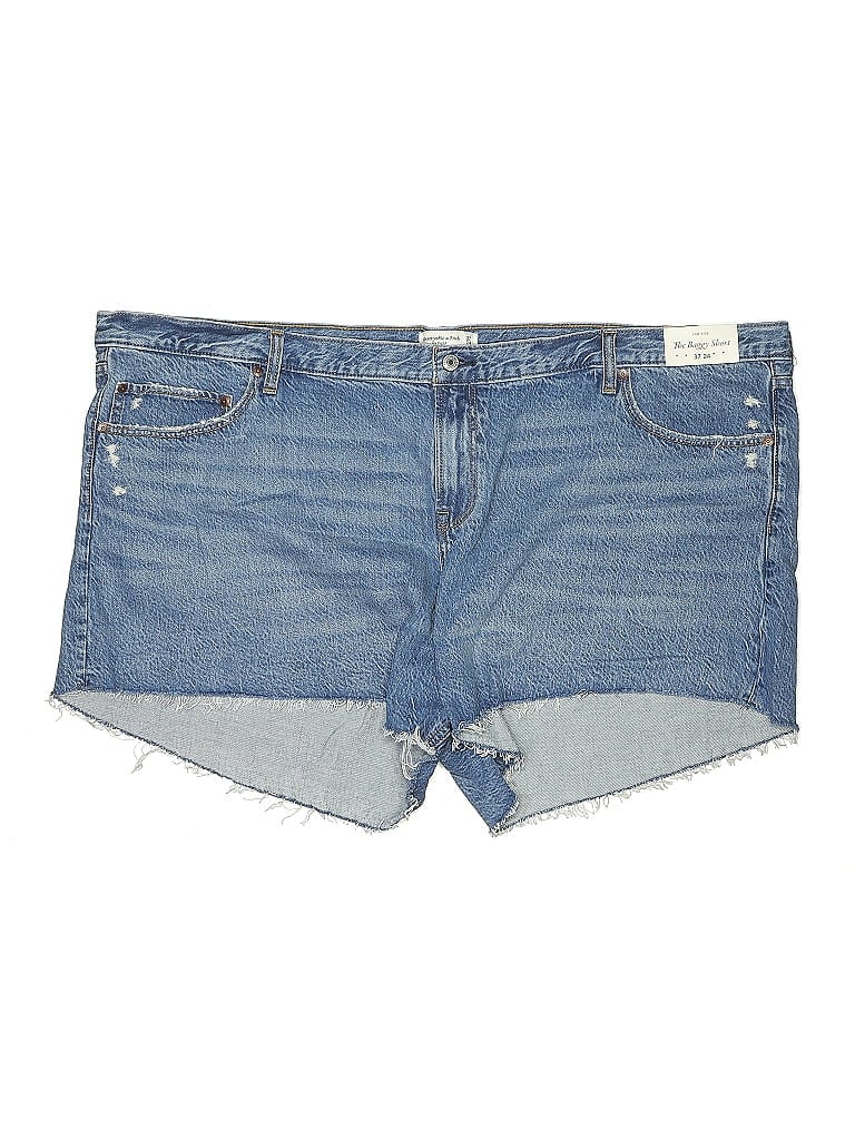 Pre-owned Abercrombie & Fitch Denim Shorts In Blue
