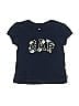 Baby Gap 100% Cupro Floral Blue Short Sleeve T-Shirt Size 3 - photo 1