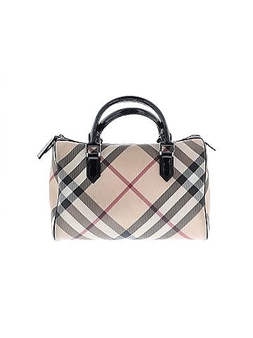 Burberry Supernova Check Patent Small Chester Bowling Bag (view 1)