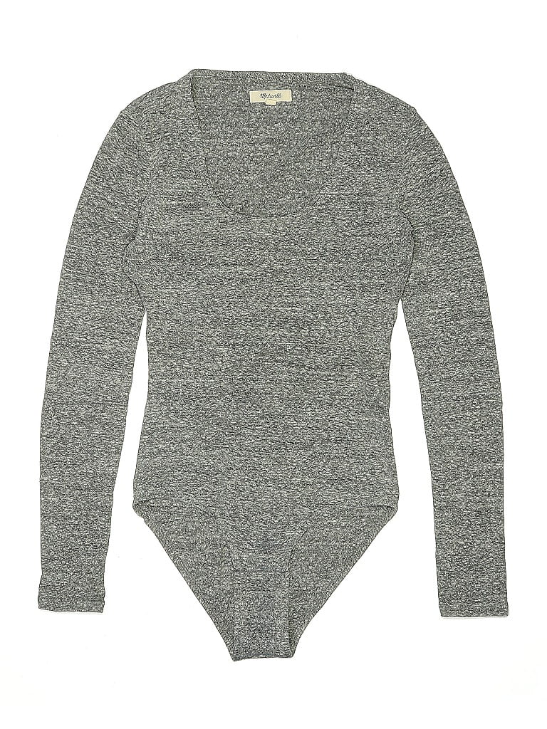 Pre-owned Madewell Bodysuit In Gray