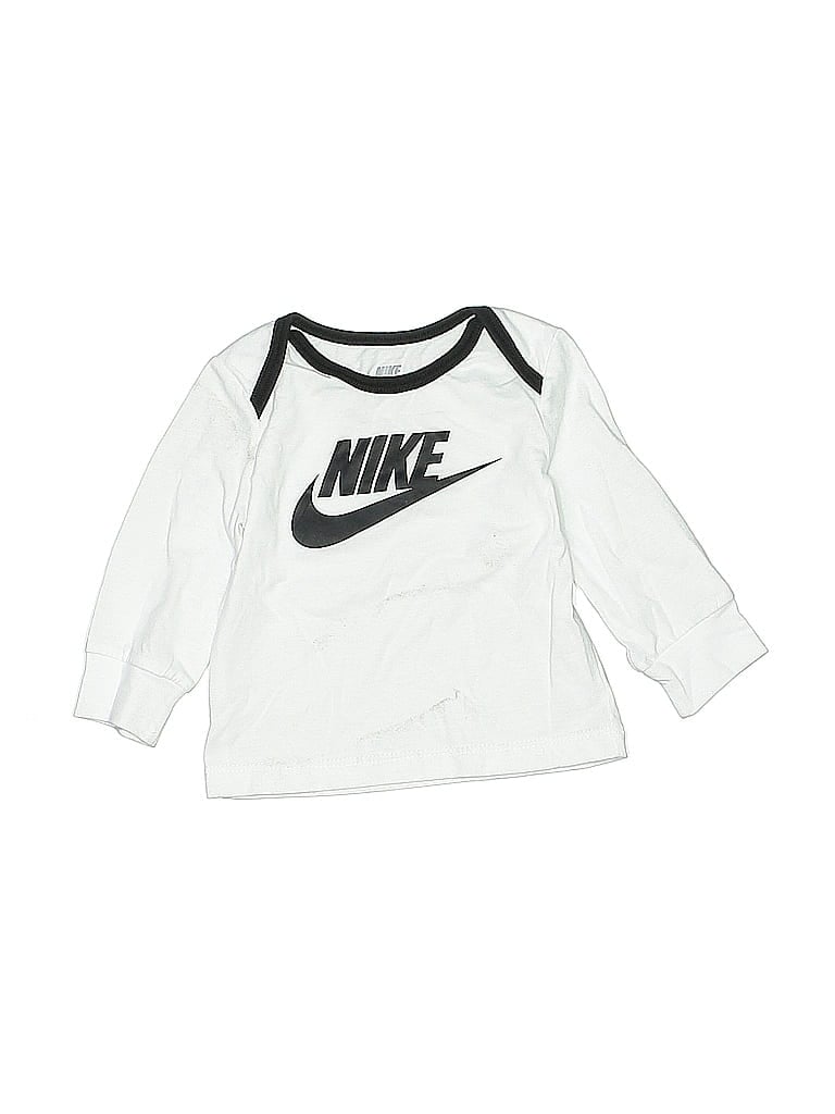 Pre-owned Nike Babies' Long Sleeve T-shirt In White