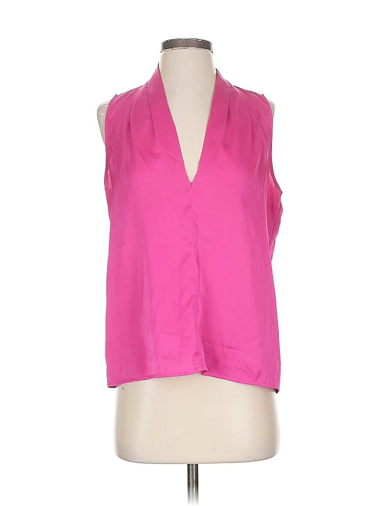 Pre-owned Ann Taylor Factory Sleeveless Blouse In Pink