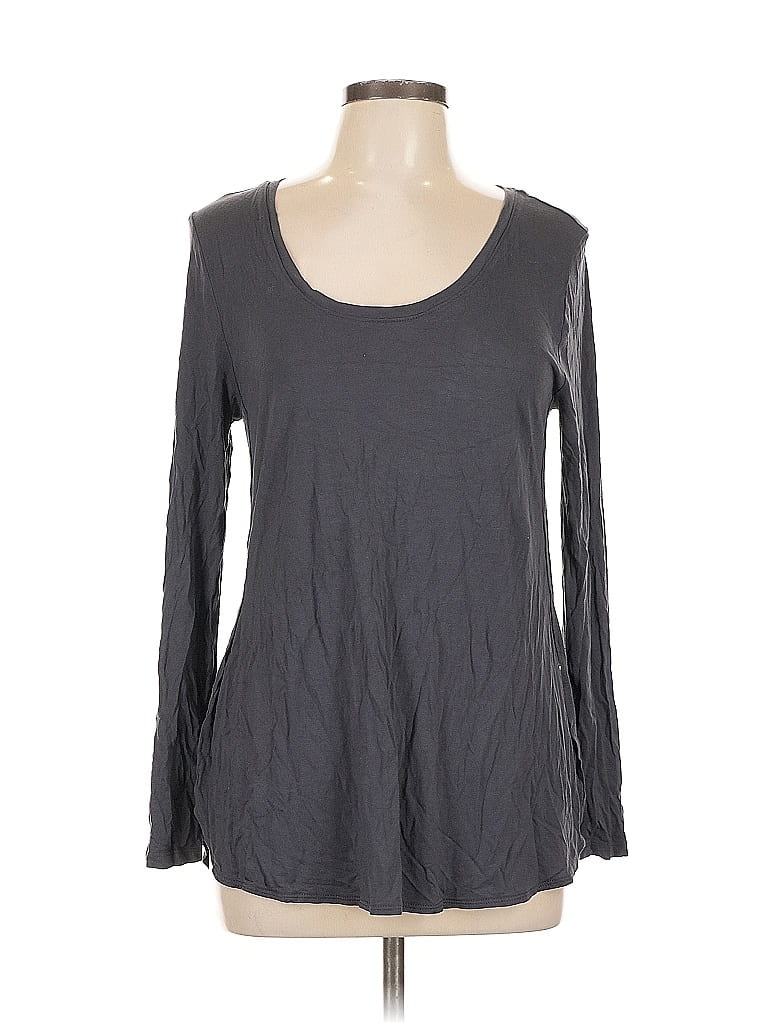 Pre-owned Old Navy Long Sleeve T-shirt In Gray