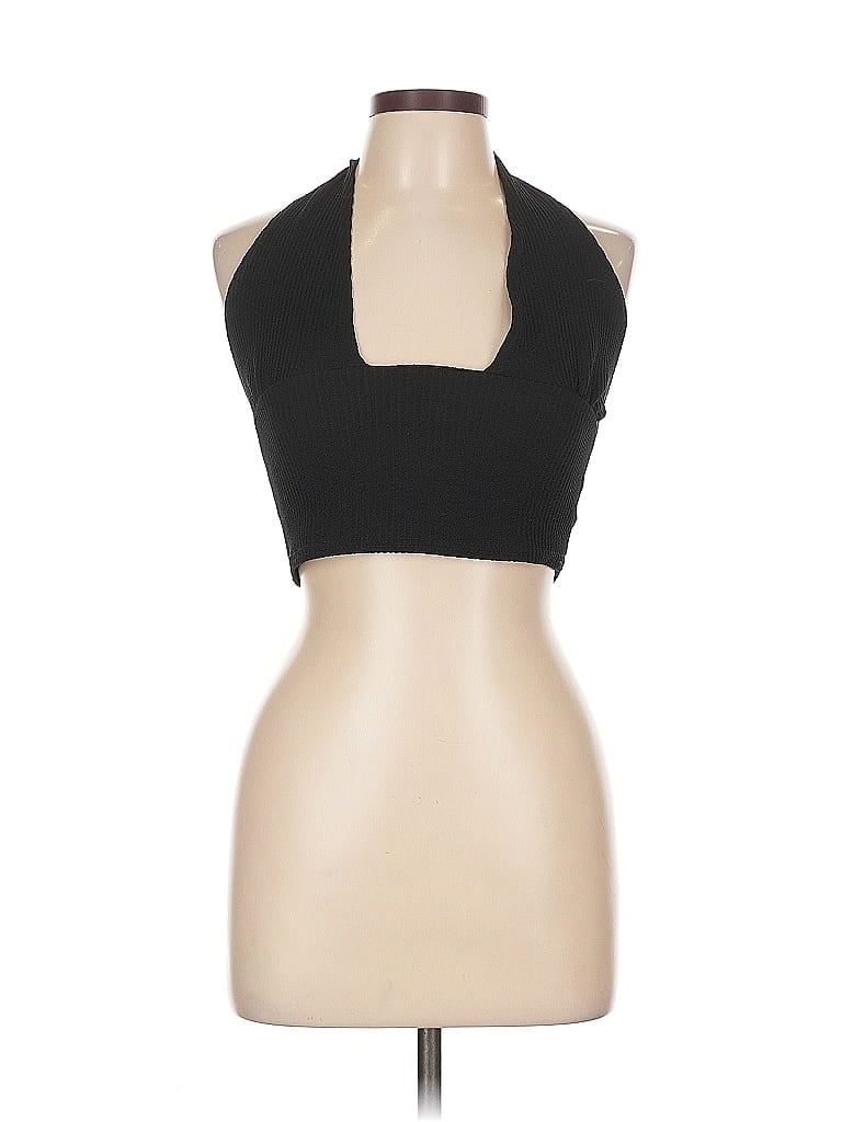 Pre-owned Nasty Gal Inc. Tank Top Black Halter Neckline Tops