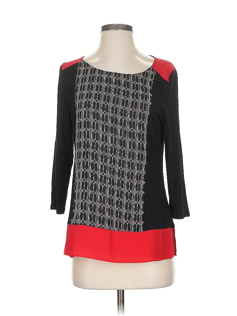 Click to view more detailed imagery on our partner's website Pre-owned Chico's 3/4 Sleeve T-shirt In Red