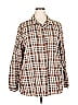 Life Is Good 100% Cotton Plaid Brown Long Sleeve Button-Down Shirt Size XXL - photo 1