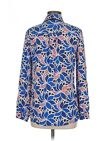 Diane von Furstenberg Long Sleeve Silk Top (view 2)