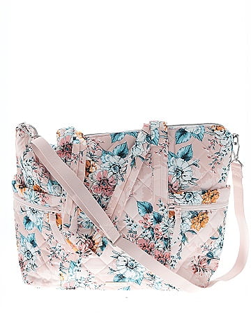 Vera Bradley Peach Blossom Bouquet Large Multi-Strap Tote (view 1)