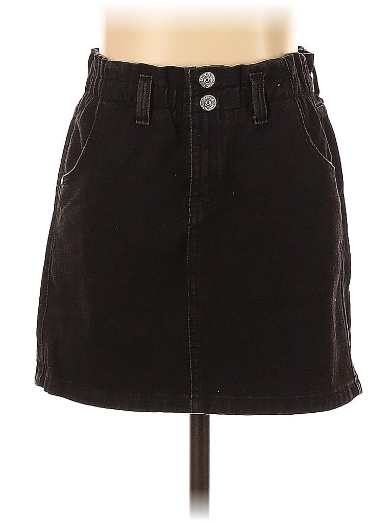 Pre-owned Jessica Simpson Denim Skirt In Black