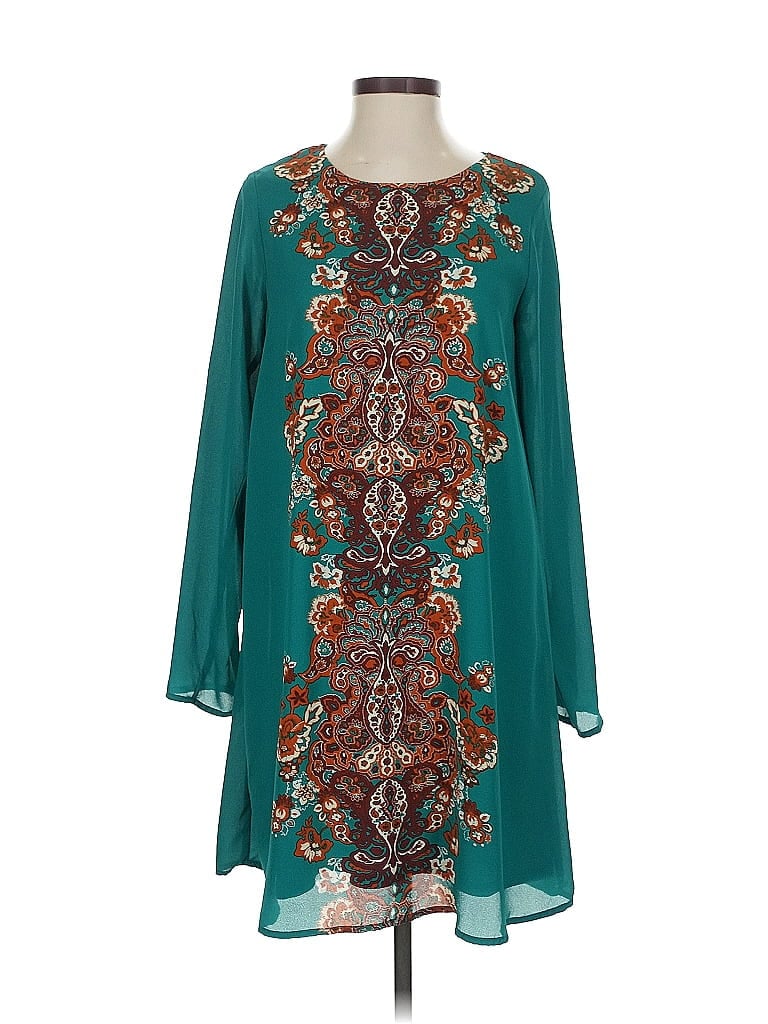 Pre-owned Xhilaration Casual Dress In Blue