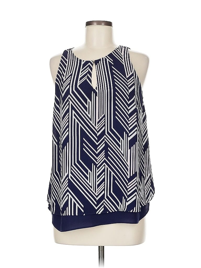 Pre-owned Dalia Sleeveless Blouse In Blue