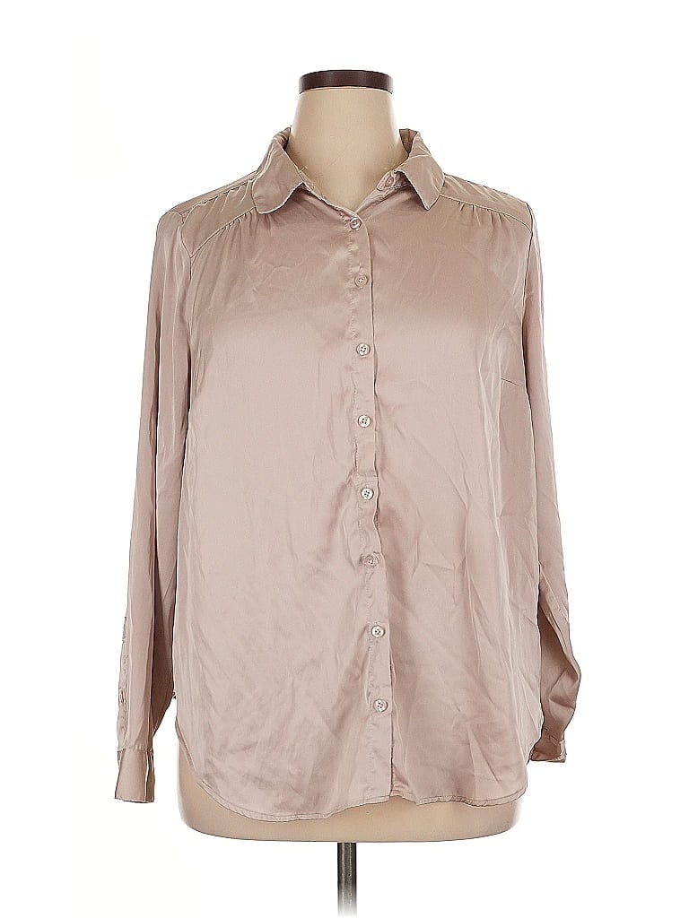Pre-owned Torrid Long Sleeve Blouse In Brown