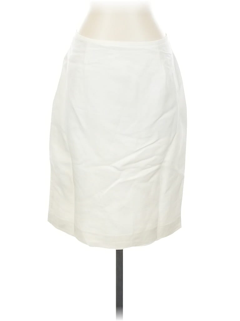 Pre-owned Calvin Klein Formal Skirt In White