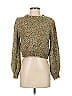 En Creme Tweed Green Pullover Sweater Size S - photo 1