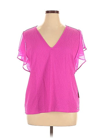Calvin Klein Short Sleeve Blouse (view 1)