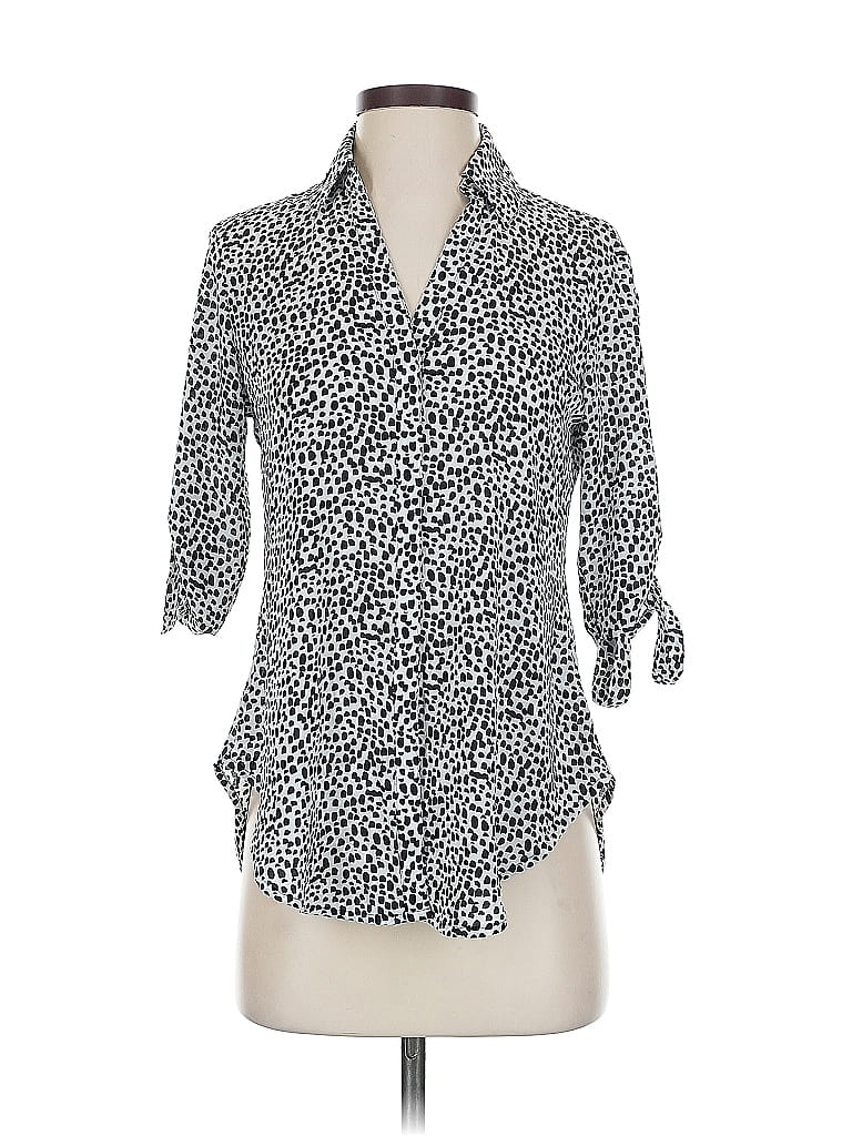 Pre-owned Express 3/4 Sleeve Blouse In Black