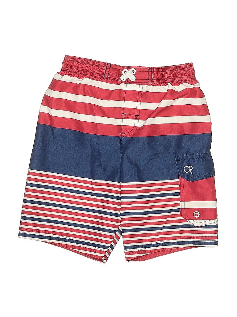 Pre-owned Op Kids' Board Shorts In Red