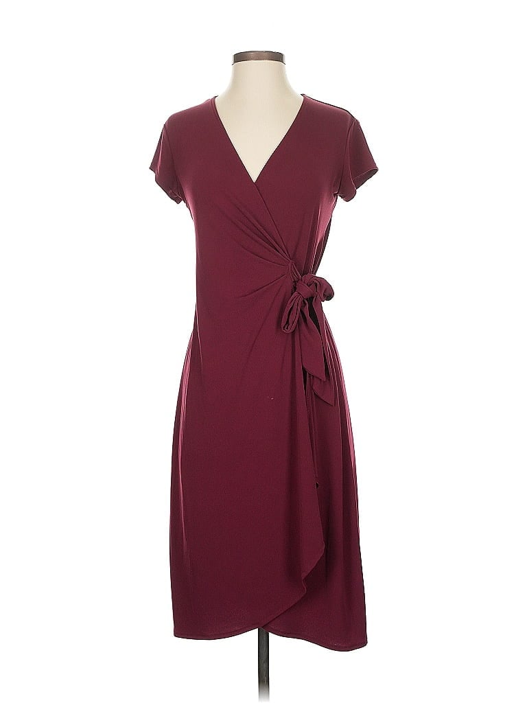 Pre-owned Cato Casual Dress In Burgundy