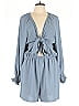 Unbranded 100% Polyester Solid Blue Romper Size XL - photo 1