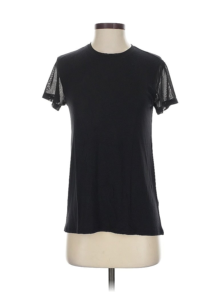 Pre-owned Athleta Short Sleeve T-shirt In Black
