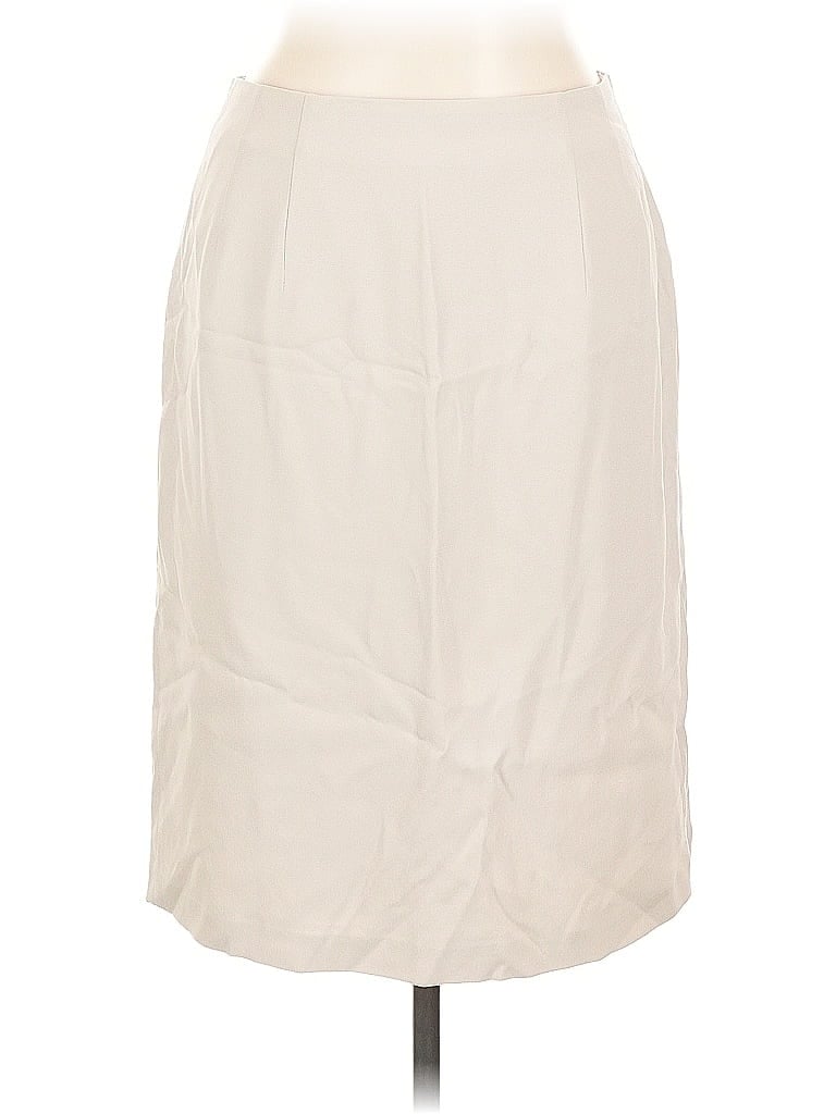 Pre-owned Nygard Collection Formal Skirt In White