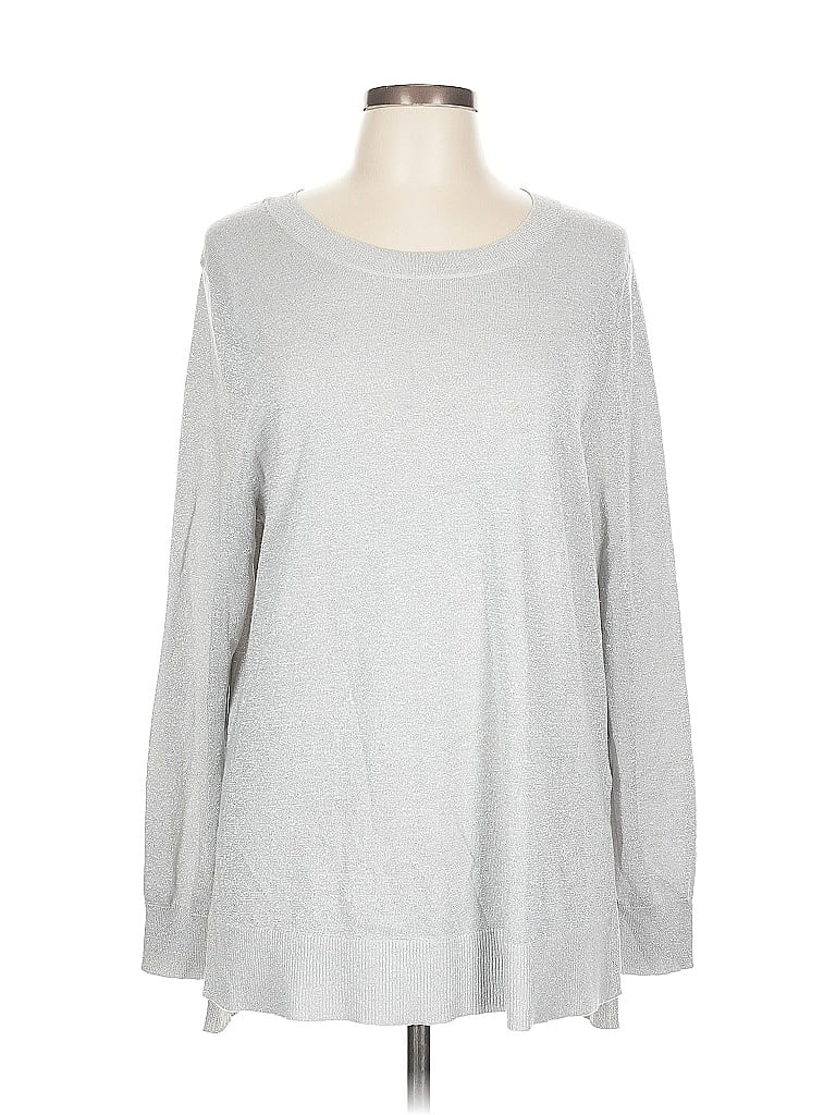 Pre-owned H&m Long Sleeve T-shirt In Silver