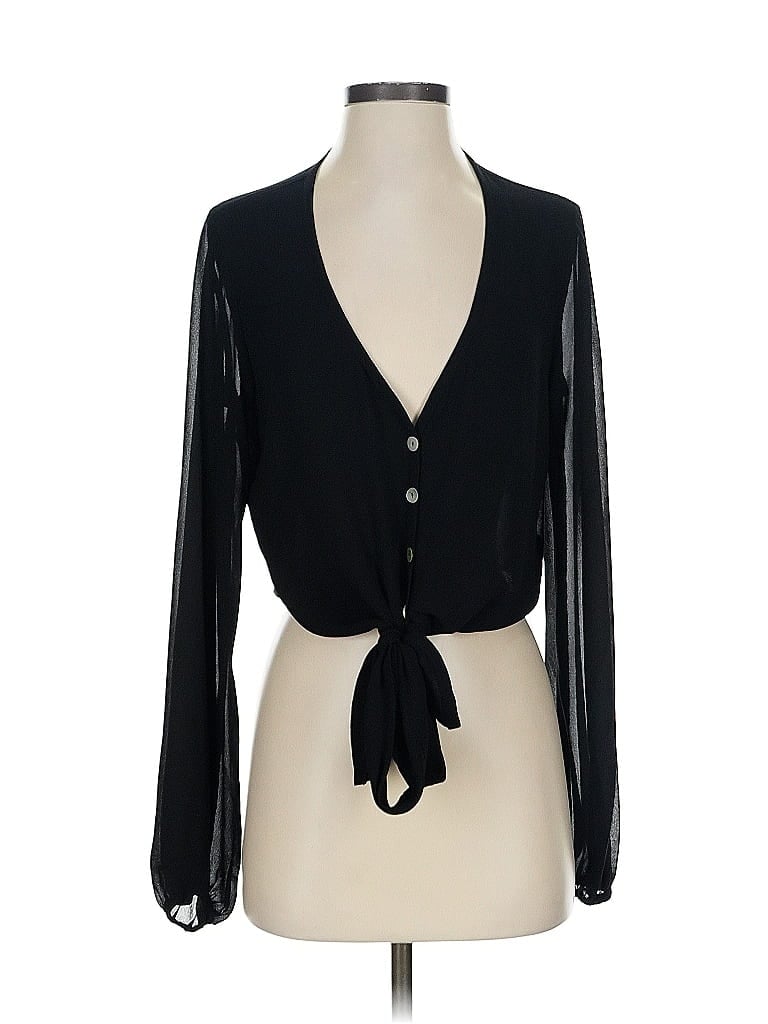 Click to view more detailed imagery on our partner's website Pre-owned Show Me Your Mumu Long Sleeve Blouse In Black