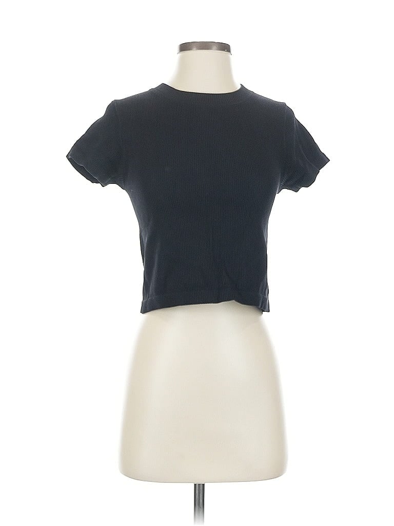 Pre-owned Unbranded Short Sleeve T-shirt In Black