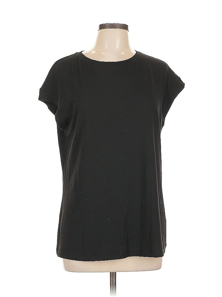 AUTOMET Pre-owned Short Sleeve Top Black Crew Neck Tops