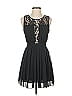 BCBGeneration Graphic Black Cocktail Dress Size 2 - photo 1
