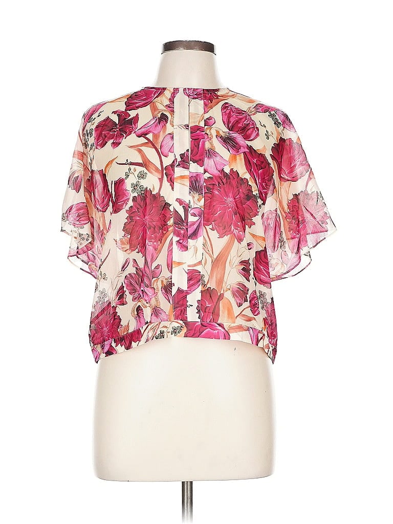 Pre-owned Bcbgmaxazria Short Sleeve Blouse In Pink
