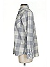 Vineyard Vines 100% Polyester Checkered-gingham Gray Long Sleeve Blouse Size 4 - photo 5