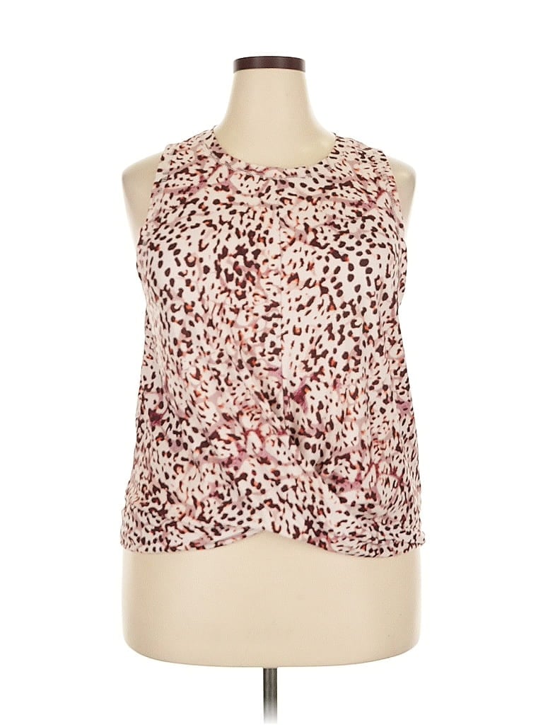 Pre-owned Active By Old Navy Sleeveless Blouse In Burgundy