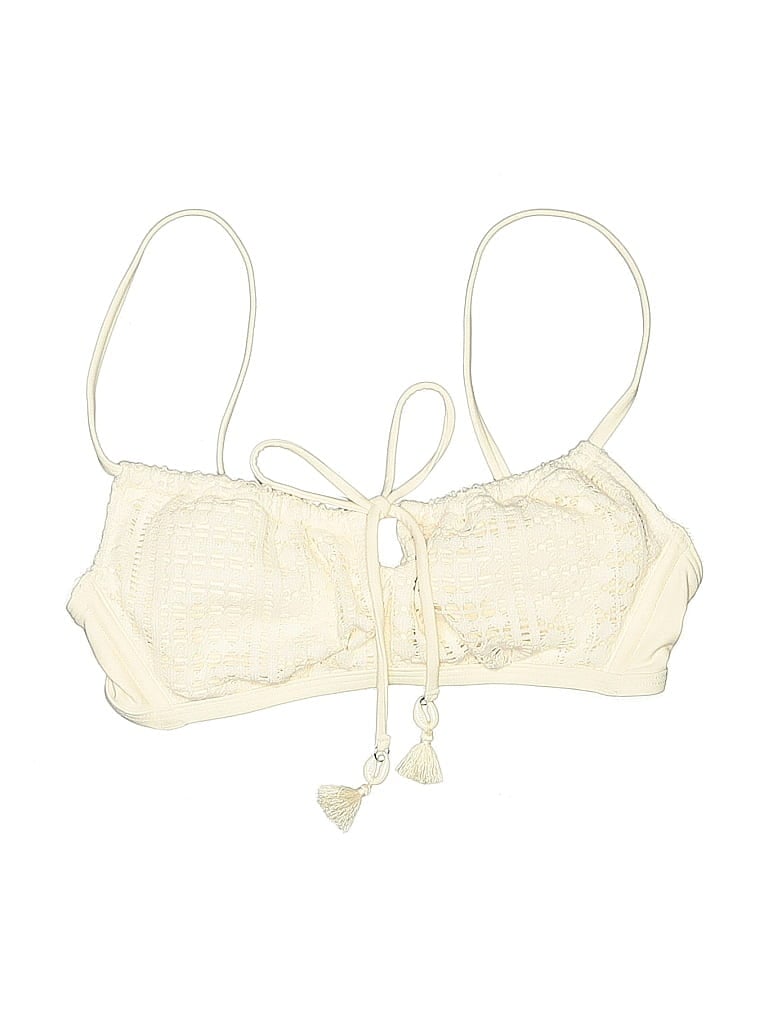 Pre-owned Wild Fable Swimsuit Top Ivory Swimwear In White