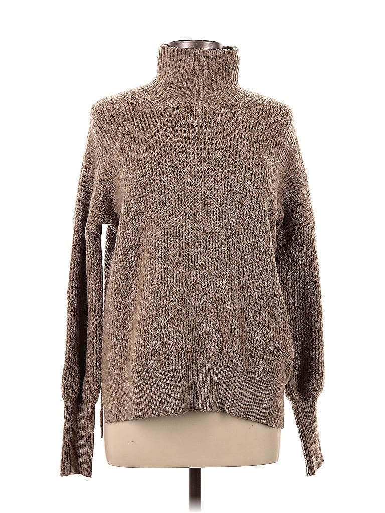 Pre-owned French Connection Turtleneck Sweater In Brown