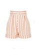 Matthew Bruch Stripes Ivory White Button Fly Shorts Size Med (2) - photo 3