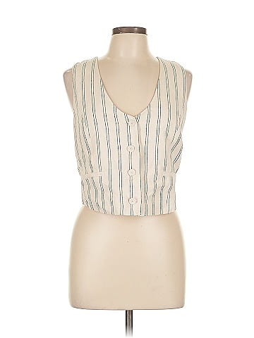 MNG Sleeveless Button-Down Shirt (view 1)