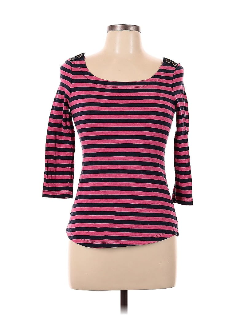 Pre-owned Banana Republic 3/4 Sleeve T-shirt In Pink