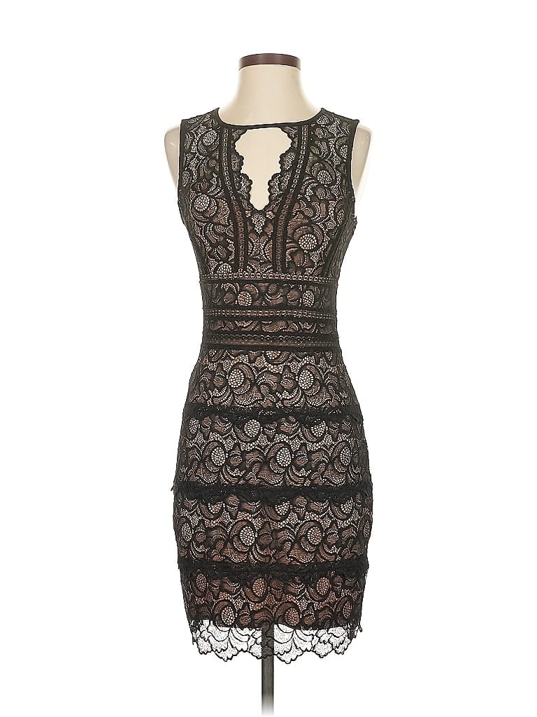 Pre-owned Guess Cocktail Dress In Black