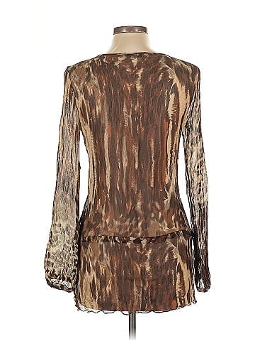 CAbi Long Sleeve Silk Top (view 2)