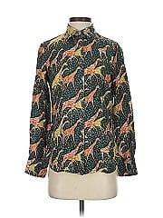 J.Crew Collection Long Sleeve Silk Top