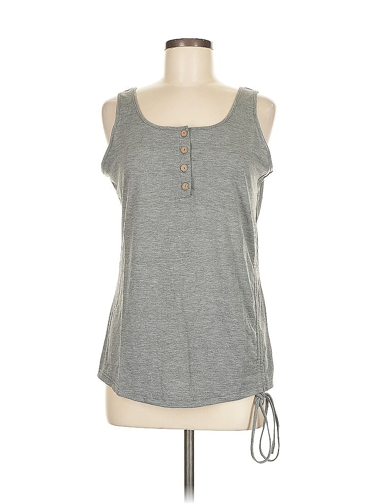 Assorted Brands Sleeveless Top Gray Scoop Neck Tops