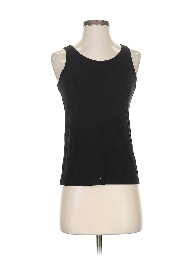Pre-owned Eileen Fisher Tank Top Black Halter Neckline Tops